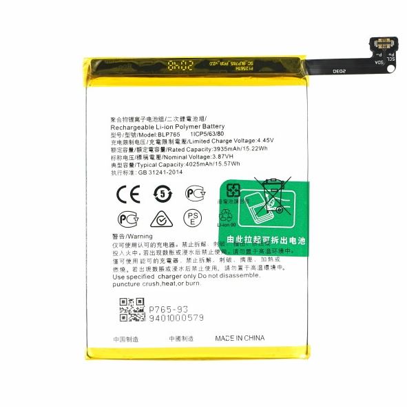 Replacement for OPPO A91 BLP765 BATTERY SCS - Quality Phone Parts in Sri Lanka